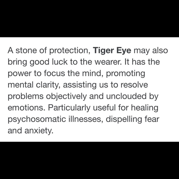 Tigers eye pendant set in silver rhodium - Picture 5 of 5